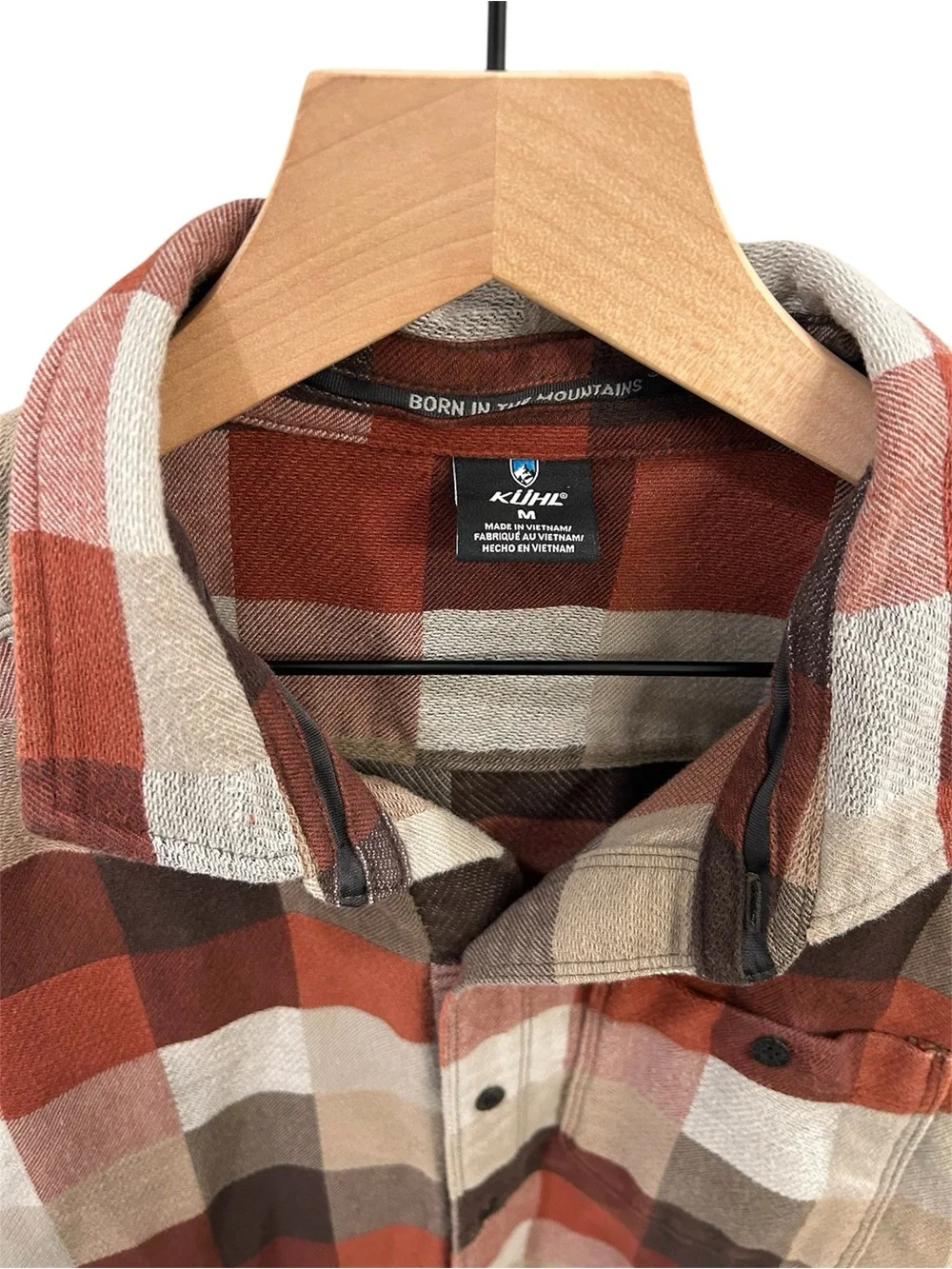 KÜHL Men's Plaid Flannel Button-Down Shirt – Size Medium
